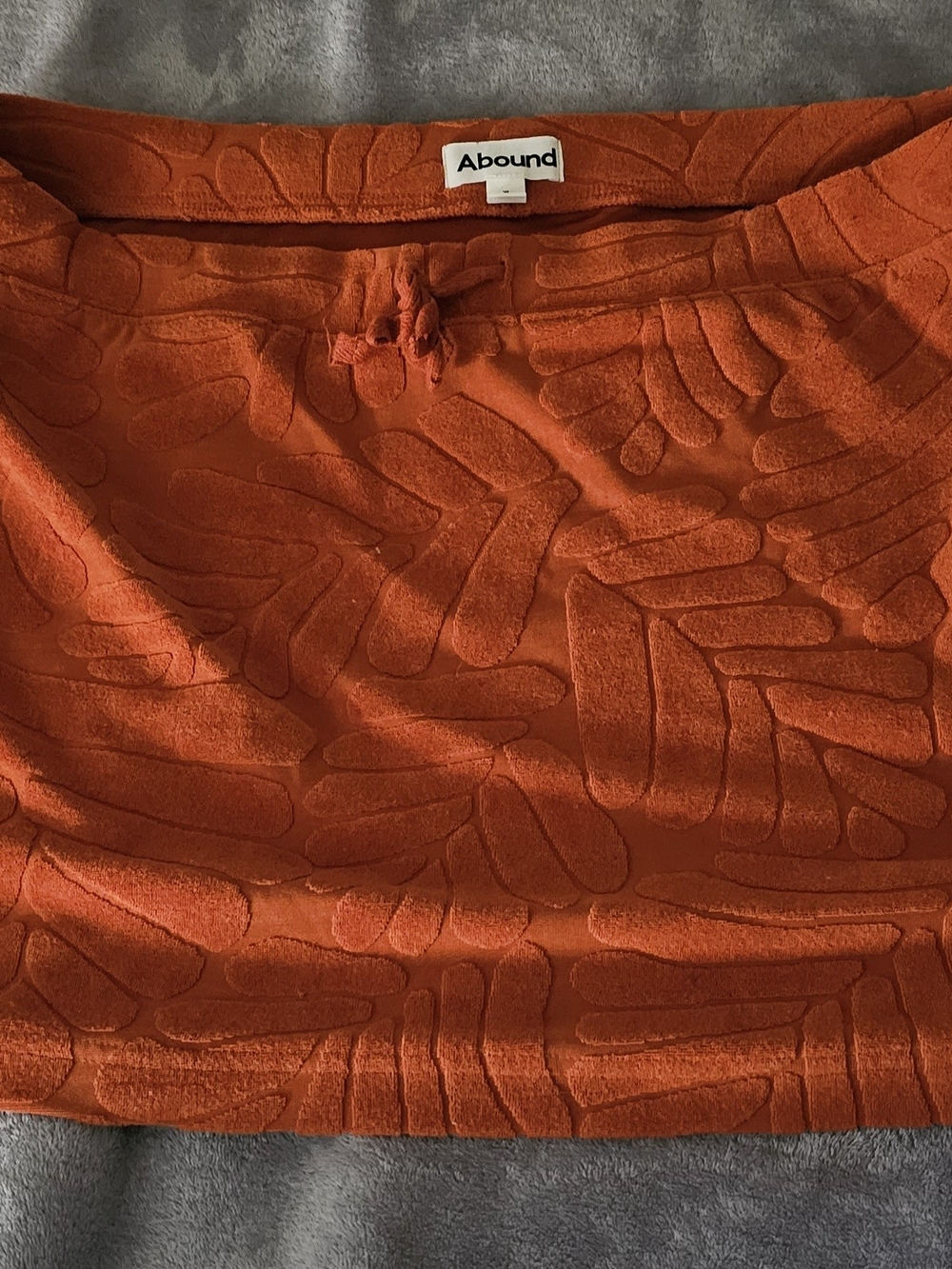 Abound Orange Textured Mini Skirt Sz XL